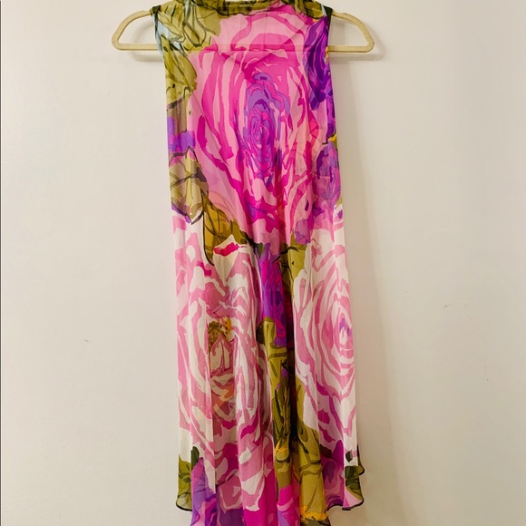 100%silk Styled in Como halter dress - Picture 1 of 4